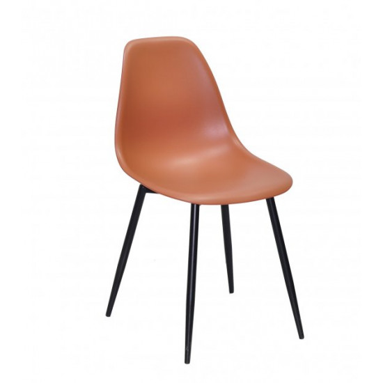 Chair Nik Metal-BK Onder Mebli Brown 91