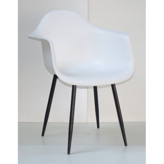 Chair Leon Metal-BK Onder Mebli White 07