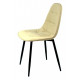 Chair Alex Metal-BK Eco leather Onder Mebli Beige 06