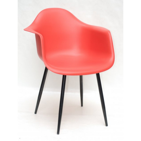 Chair Leon Metal-BK Onder Mebli Red 05