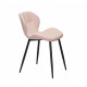 Chair Invar Metal-BK Eco leather Onder Mebli Pink 63