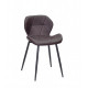 Chair Invar Metal-BK Eco leather Onder Mebli Brown 80