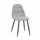 Chair Alex Metal-BK Viscose Onder Mebli Gray K-7