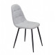 Chair Alex Metal-BK Viscose Onder Mebli Gray K-7