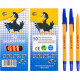 Corvina ballpoint pen set 50 pcs. Cello blue paste