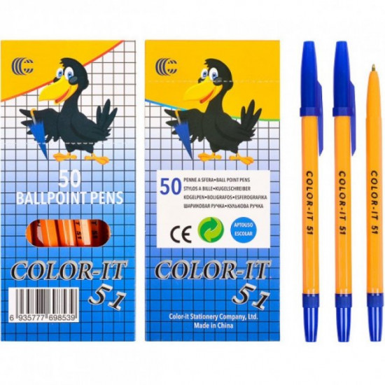 Corvina ballpoint pen 1 pc. Cello blue paste