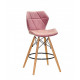 Chair Greg BAR 65 Velvet Onder Mebli Dusty rose B-1030