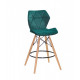 Chair Greg BAR 65 Velvet Onder Mebli Green B-1003