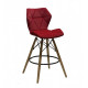 Chair Greg BAR 65 Velvet Onder Mebli Red B-1016