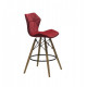 Chair Greg BAR 65 Velvet Onder Mebli Red B-1016