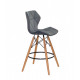 Chair Greg BAR 65 Velvet Onder Mebli Gray B-1004