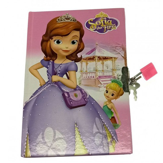 Notepad for girls with lock 19x13x2 cm 32907F