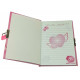 Notepad for girls with lock 19x13x2 cm 32907F