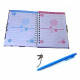 Notebook for girls with lock and pen 18x19x2 cm 34211C