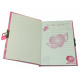 Notepad for girls with lock 19x13x2 cm 32907J