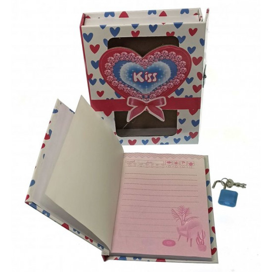 Notebook for girls with a lock 16.5x13x3 cm 34199