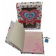 Notebook for girls with a lock 16.5x13x3 cm 34199