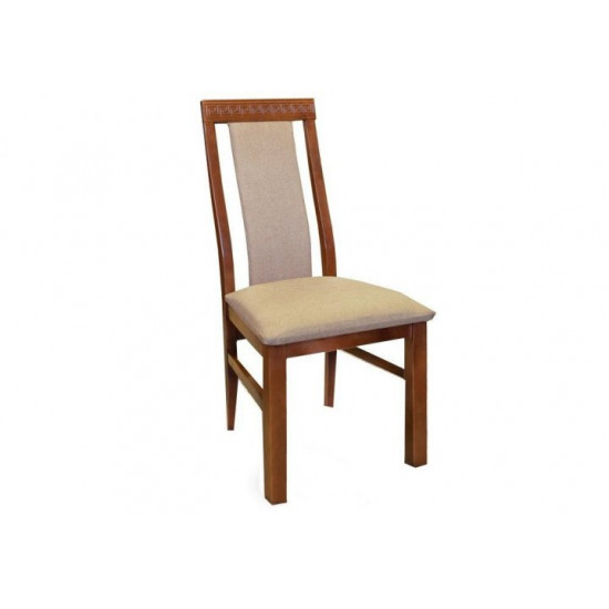 Kitchen chair made of natural wood Bukovel 450x410x1010 mm Mix Mebli color Walnut