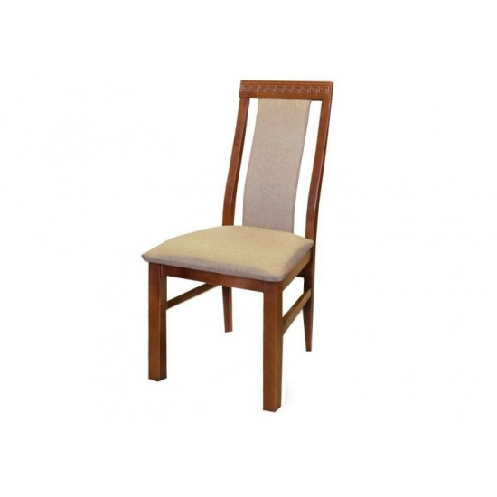 Kitchen chair made of natural wood Bukovel 450x410x1010 mm Mix Mebli color Walnut