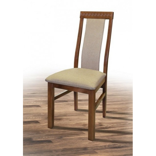 Kitchen chair made of natural wood Bukovel 450x410x1010 mm Mix Mebli color Walnut