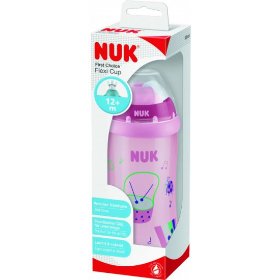  Поильник NUK First Choice Flexi Cup 300 мл Красный (4008600400455)