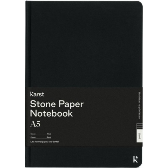 Notepad Karst Classic A5 14.8 x 21 cm black