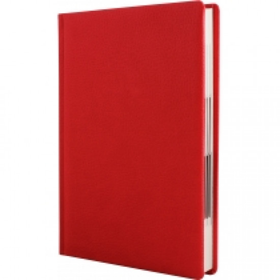 Diary undated Optima Cabinet Napa A5 320 pages red (O25420-03)