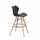 Chair Greg BAR 75 Eco leather Onder Mebli Black