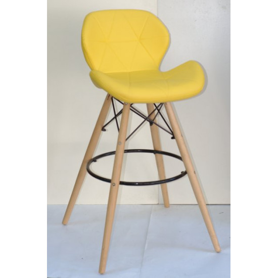 Bar stool Invar BAR 75 Eco leather Onder Mebli Yellow 12