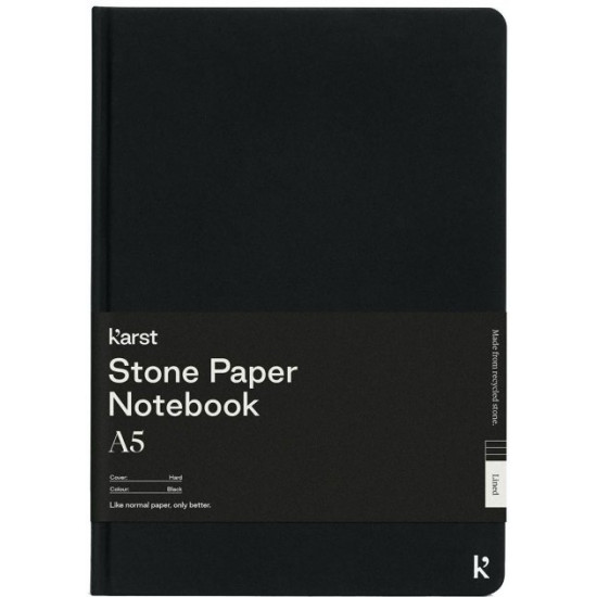 Notebook Karst Notebook A5 144 pages unlined Black (754169026868)