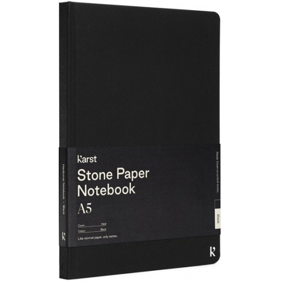 Notebook Karst Notebook A5 144 pages unlined Black (754169026868)