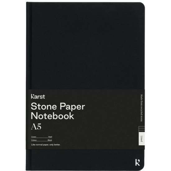 Notepad Karst Notebook A5 144 pages lined Black (754169026851)