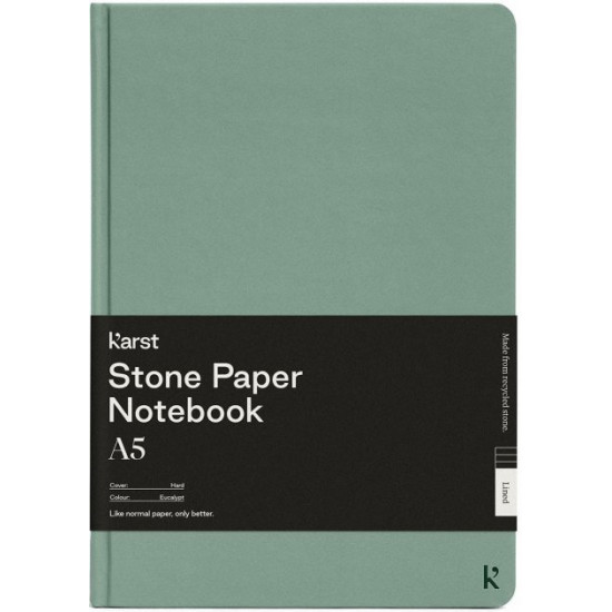 Notebook Karst Notebook A5 144 pages unlined Eucalyptus (754169024727)