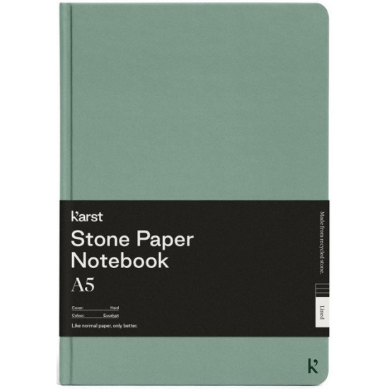 Notebook Karst Notebook A5 144 pages lined Eucalyptus (754169024703)