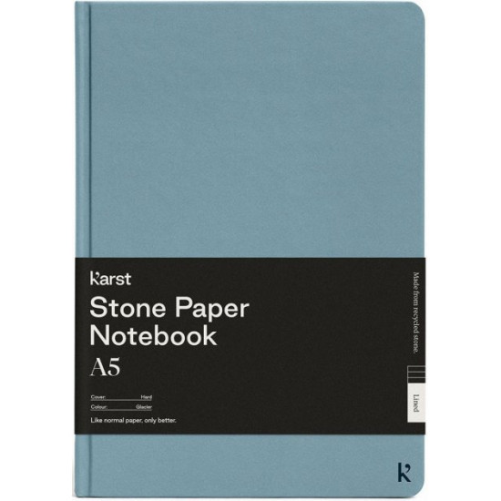 Блокнот Karst Notebook A5 144 сторінок у крапку Блакитний льодовик (754169026844)