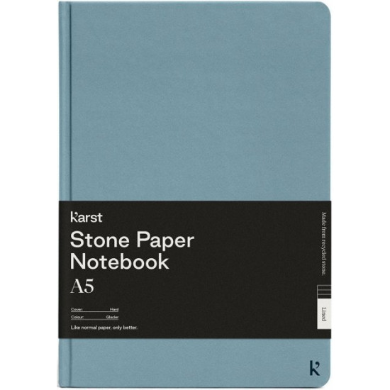 Notebook Karst Notebook A5 144 pages lined Blue Glacier (754169024482)