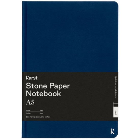 Блокнот Karst Notebook A5 144 сторінки темно-синій (754169026905)