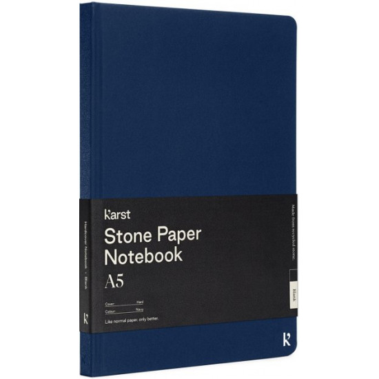 Notebook Karst Notebook A5 144 pages lined Dark blue (754169026899)