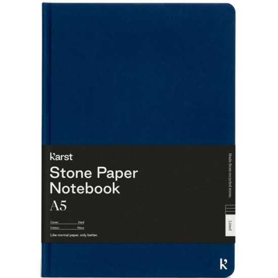 Notebook Karst Notebook A5 144 pages checkered Dark blue (754169026929)