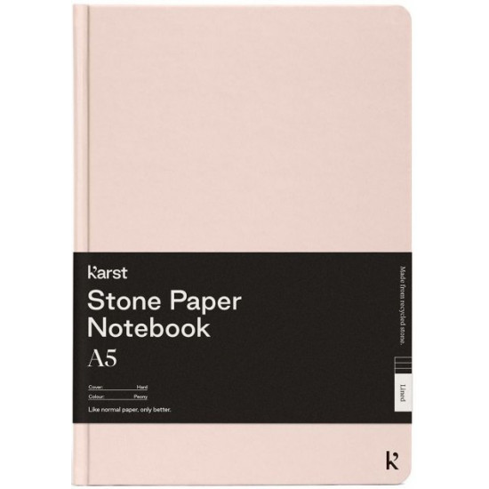 Notebook Karst Notebook A5 144 dotted pages Pink Peony (754169025137)