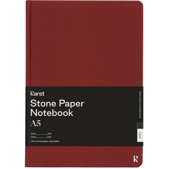 Блокнот Karst Notebook A5 144 сторінок у крапку Піно-бордо (754169026950)