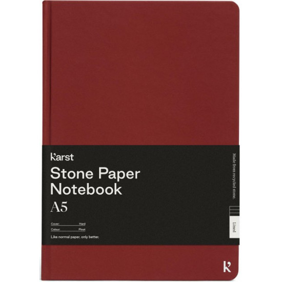 Notebook Karst Notebook A5 144 pages lined Pinot Bordeaux (754169026936)