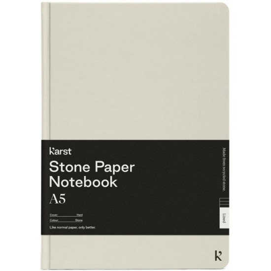 Notebook Karst Notebook A5 144 pages dot Gray stone (754169026998)