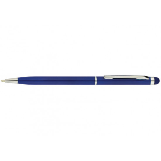 Metal ballpoint pen ECONOMIX STYLUS dark blue, writes in blue (E10308-24) economix (E10308-24)