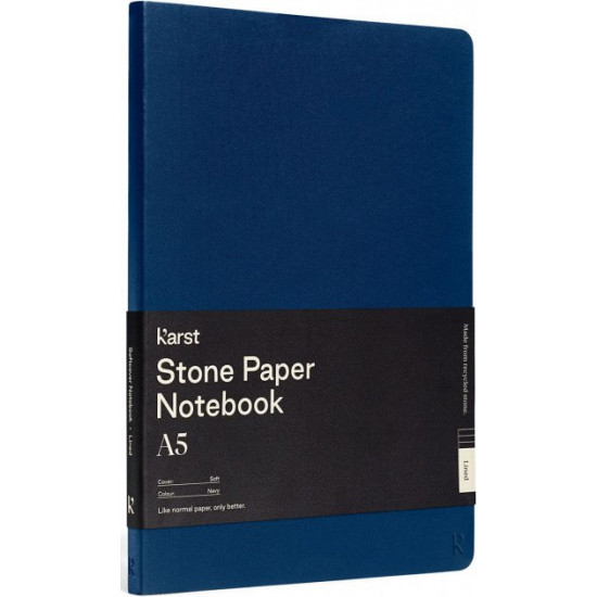 Notebook Karst Notebook A5 144 pages unlined Dark blue (754169024550)