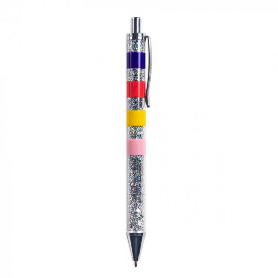 Metal pen with glitter 