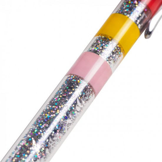 Metal pen with glitter 