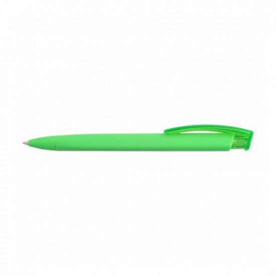 Kulkov pen with soft-touch surface UMA TRINITY K, lime, 1100133II