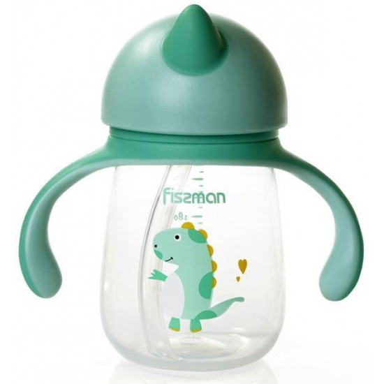 Children's bottle Fissman Babies Giraffe 260ml with handles (FN-6902)