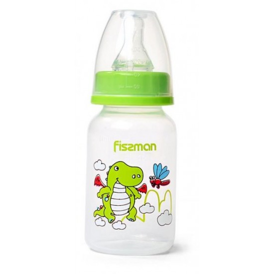 Fissman Babies Drakosha baby feeding bottle 120ml, green (FN-6869)